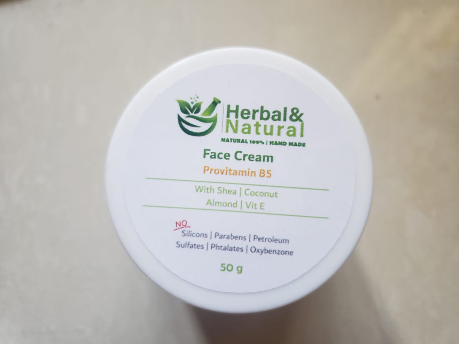 Provitamin B5- Face cream